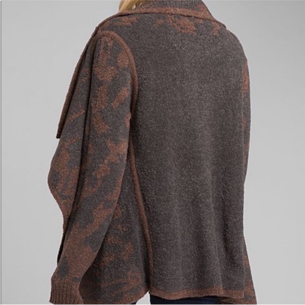 Prana Alberta Reversible Sweater soft fleece wool blend cardigan sweater - Picture 3 of 9